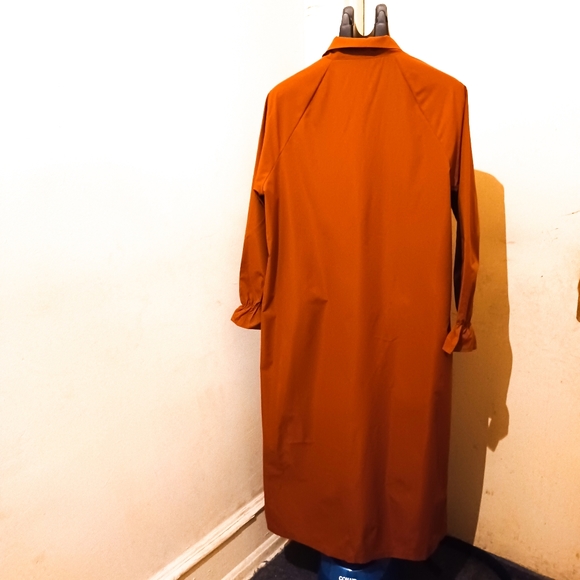 Shein Women Puff Sleeve Mid Shirt Dress XL Rust - Picture 3 of 6